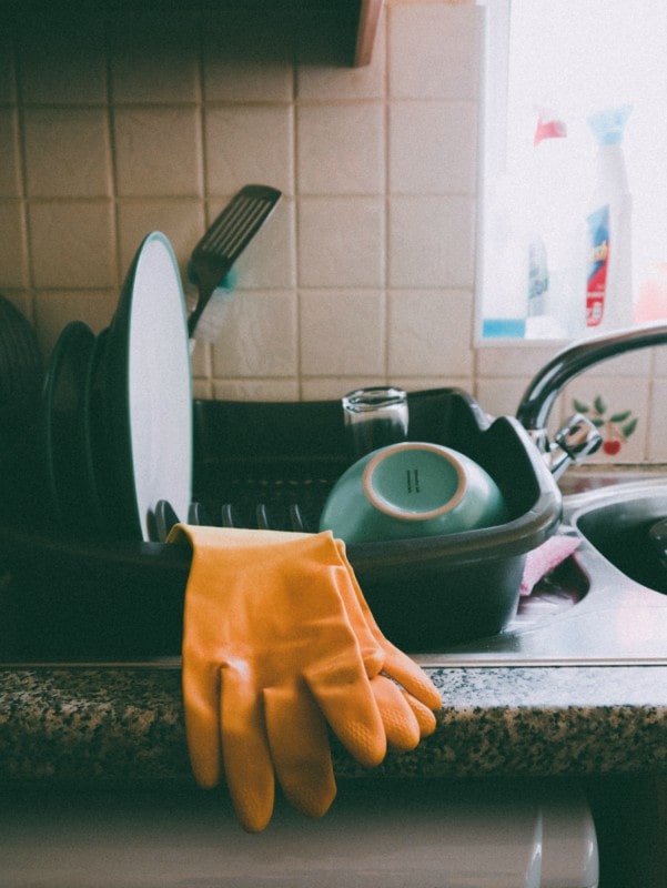 Dishes and Gloves